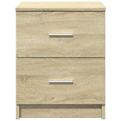 vidaXL Bedside Cabinet with 2 Drawers Sonoma Oak 40x36x50 cm 4