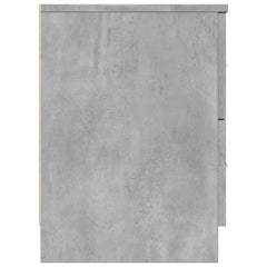 vidaXL Bedside Cabinet with 2 Drawers Concrete Grey 40x36x50 cm 6