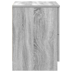 vidaXL Bedside Cabinet with 2 Drawers Grey Sonoma 40x36x50 cm 6