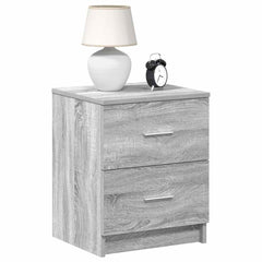 vidaXL Bedside Cabinet with 2 Drawers Grey Sonoma 40x36x50 cm 1