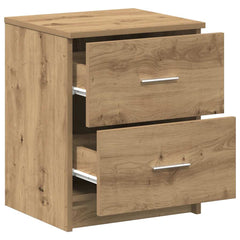 vidaXL Bedside Cabinet with 2 Drawers Artisan Oak 40x36x50 cm 5
