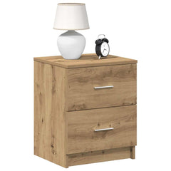 vidaXL Bedside Cabinet with 2 Drawers Artisan Oak 40x36x50 cm 1
