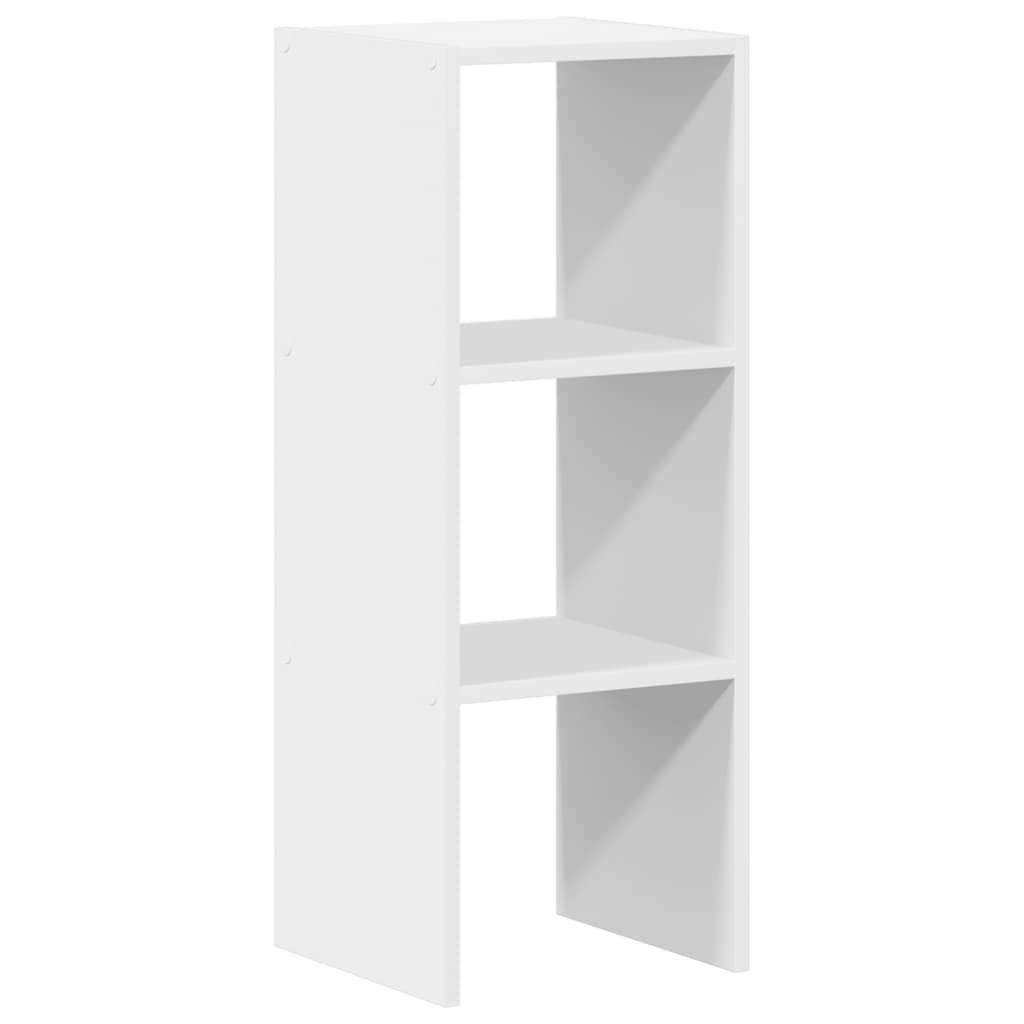 vidaXL Bookcase Stackable White 30x30x80 cm Engineered Wood 2