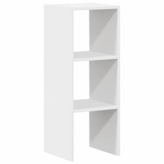 vidaXL Bookcase Stackable White 30x30x80 cm Engineered Wood 6
