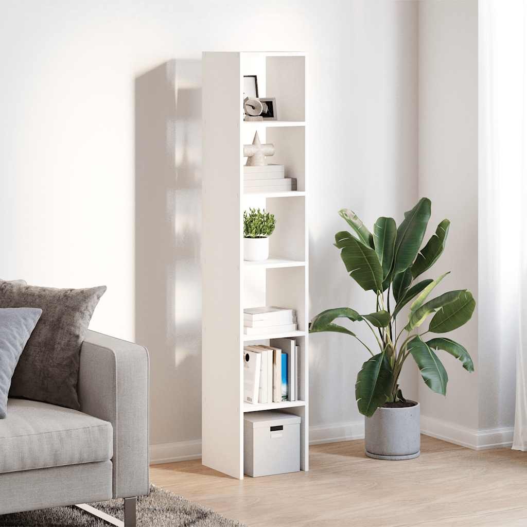 Bookcases 2 pcs Stackable White Engineered Wood, image 3