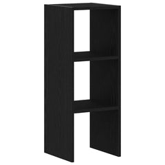 vidaXL Bookcase Stackable Black Oak 30x30x80 cm Engineered Wood 2