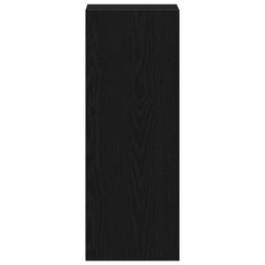 vidaXL Bookcase Stackable Black Oak 30x30x80 cm Engineered Wood 5
