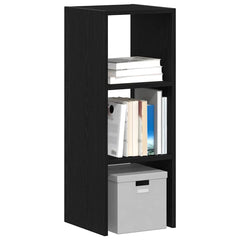 vidaXL Bookcase Stackable Black Oak 30x30x80 cm Engineered Wood 1
