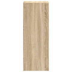 vidaXL Bookcase Stackable Sonoma Oak 30x30x80 cm Engineered Wood 5