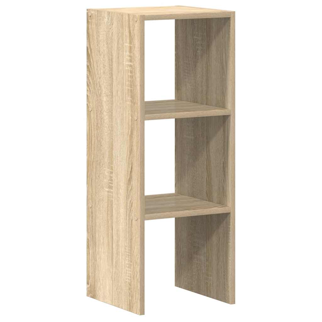 vidaXL Bookcase Stackable Sonoma Oak 30x30x80 cm Engineered Wood 6
