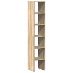 Bookcases 2 pcs Stackable Sonoma Oak Engineered Wood, image 2