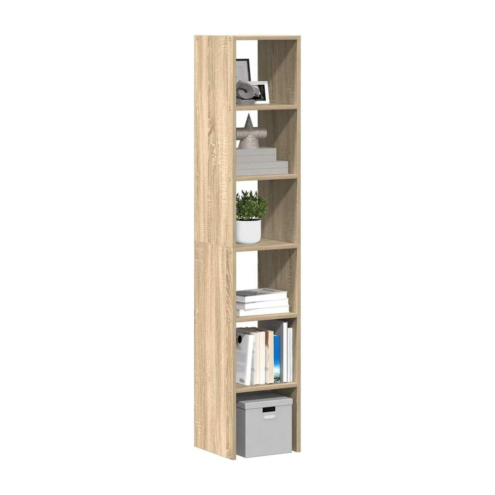 Bookcases 2 pcs Stackable Sonoma Oak Engineered Wood