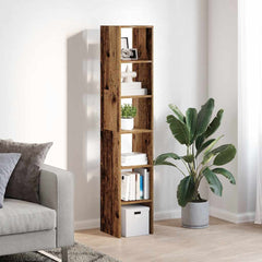 vidaXL Bookcases 2 pcs Stackable Old Wood 30x30x80 cm Engineered Wood 3