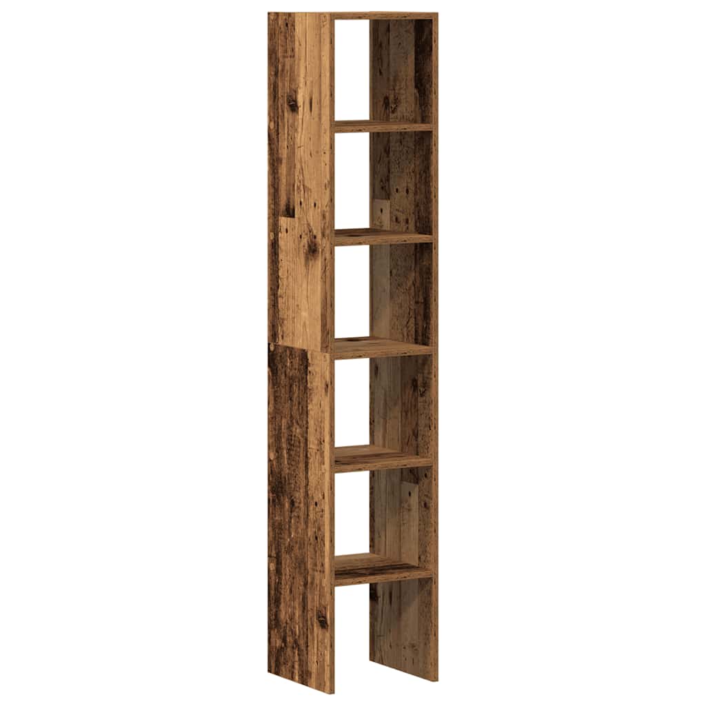 vidaXL Bookcases 2 pcs Stackable Old Wood 30x30x80 cm Engineered Wood 6