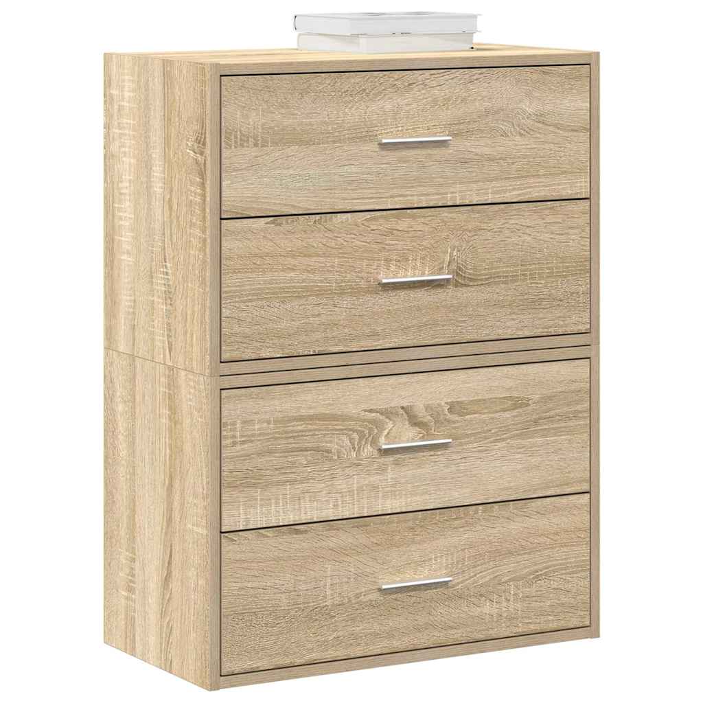 vidaXL Cabinets with 4 Drawers 60x31x40 cm