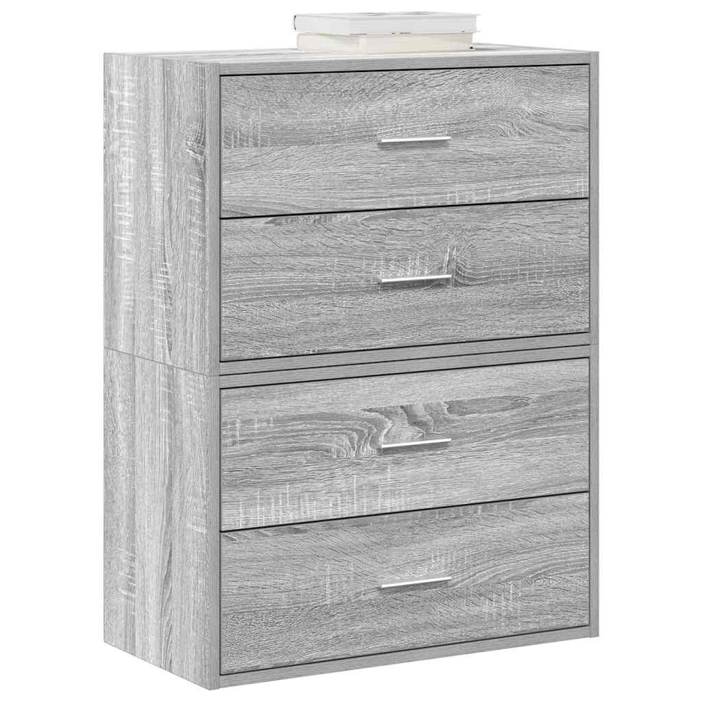 vidaXL Cabinets with 4 Drawers 60x31x40 cm