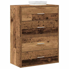 vidaXL Cabinets with 4 Drawers 60x31x40 cm