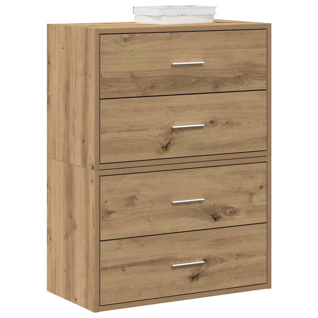 vidaXL Cabinets with 4 Drawers 60x31x40 cm