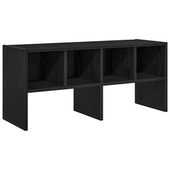 vidaXL Shoe Rack Stackable Black Oak 89.5x30x40 cm 2