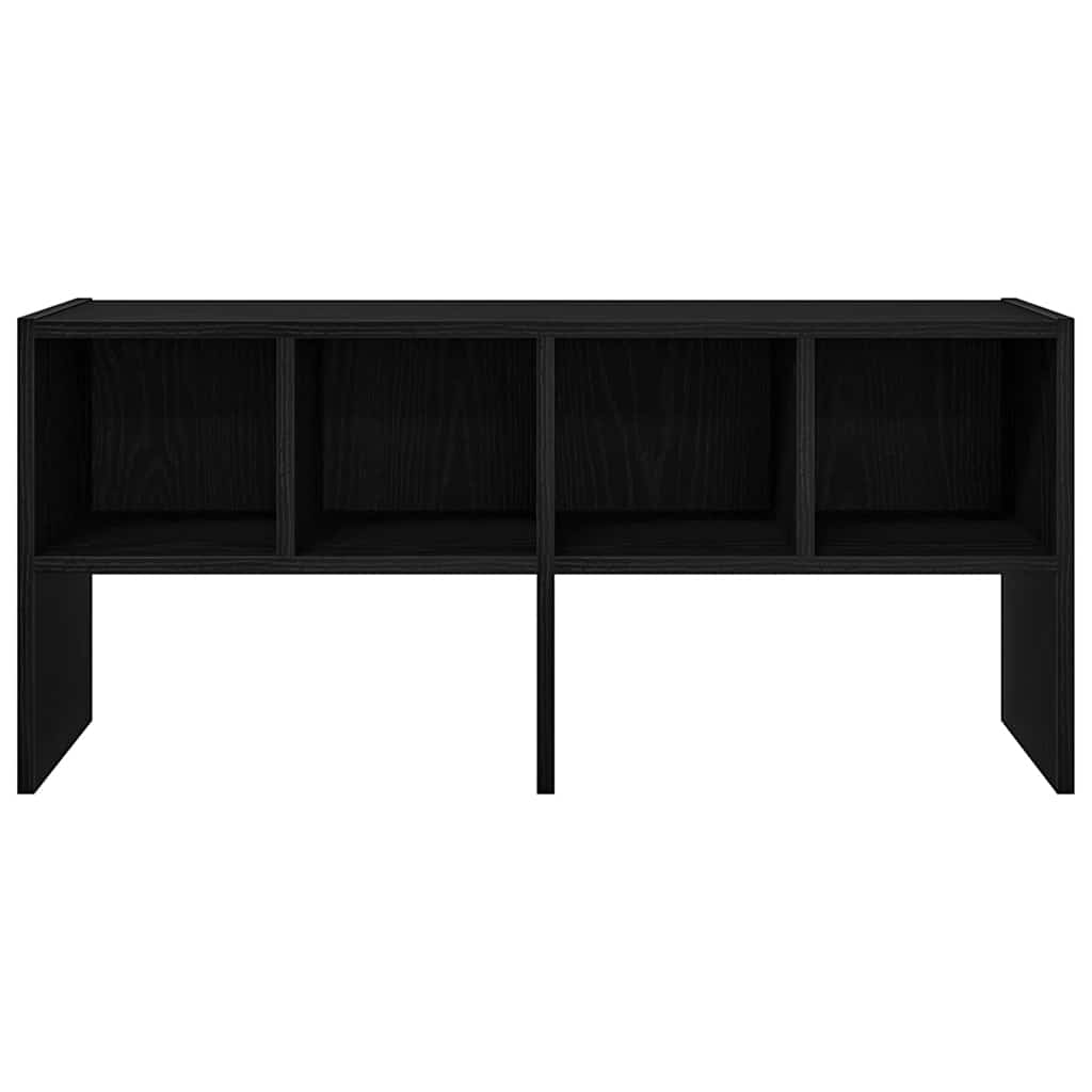 vidaXL Shoe Rack Stackable Black Oak 89.5x30x40 cm 4