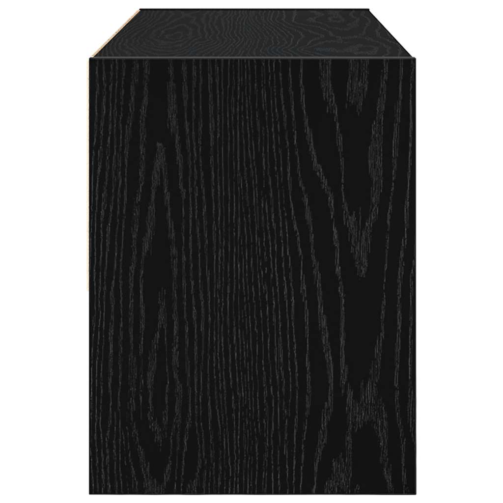 vidaXL Shoe Rack Stackable Black Oak 89.5x30x40 cm 5