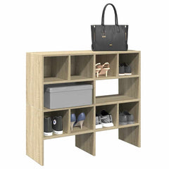 vidaXL Shoe Racks 2 pcs Stackable Sonoma Oak 89.5x30x40 cm 1