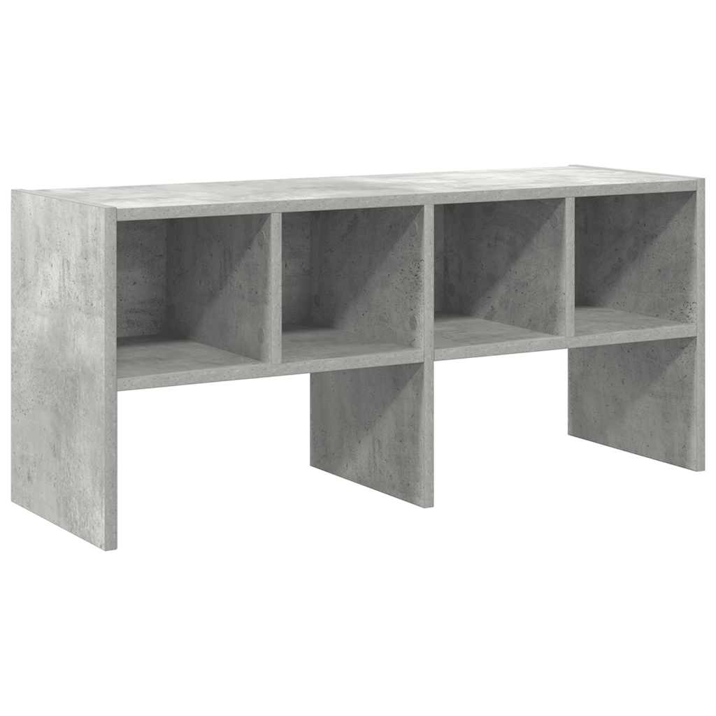 vidaXL Shoe Rack Stackable Concrete Grey 89.5x30x40 cm 2