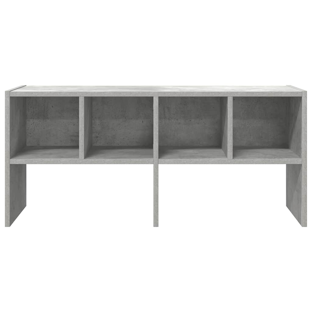 vidaXL Shoe Rack Stackable Concrete Grey 89.5x30x40 cm 4