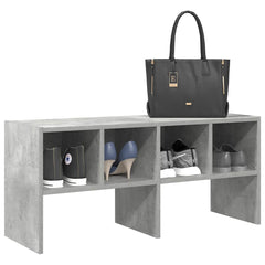 vidaXL Shoe Rack Stackable Concrete Grey 89.5x30x40 cm 1