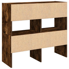 vidaXL Shoe Racks 2 pcs Stackable Smoked Oak 89.5x30x40 cm 6