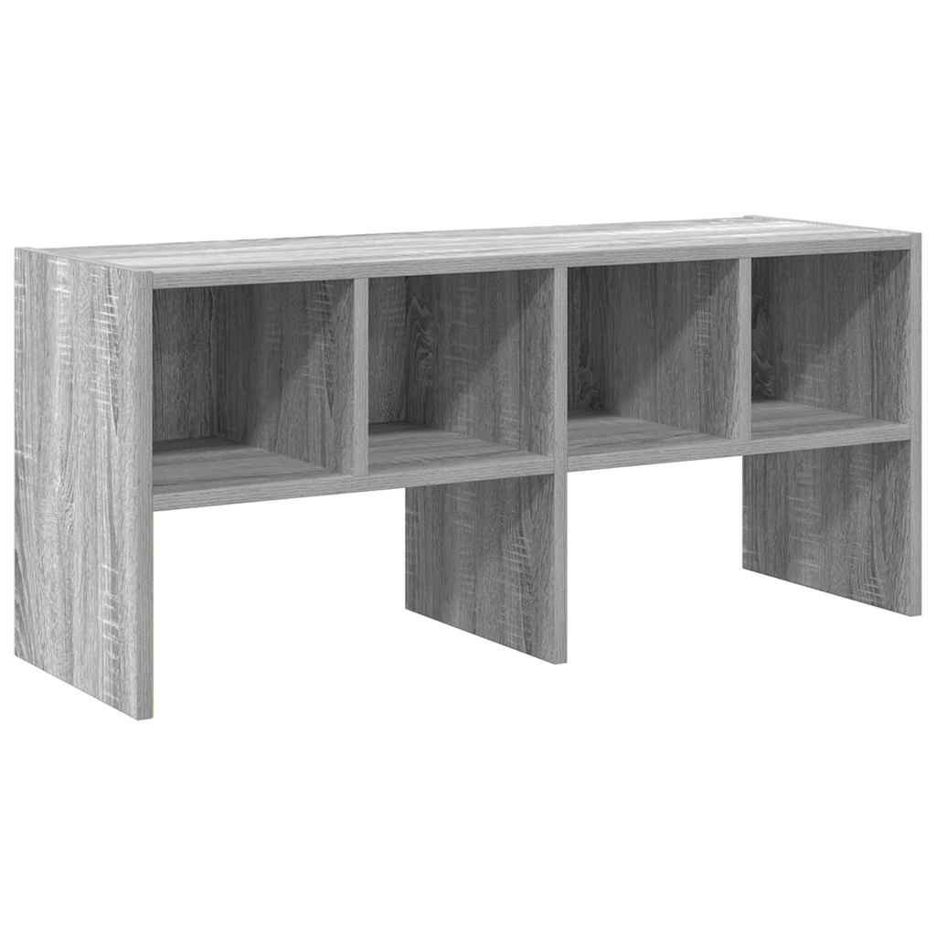 vidaXL Shoe Rack Stackable Grey Sonoma 89.5x30x40 cm 2