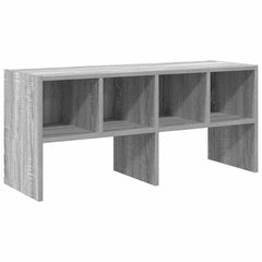 vidaXL Shoe Rack Stackable Grey Sonoma 89.5x30x40 cm 2