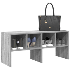 vidaXL Shoe Rack Stackable Grey Sonoma 89.5x30x40 cm 1