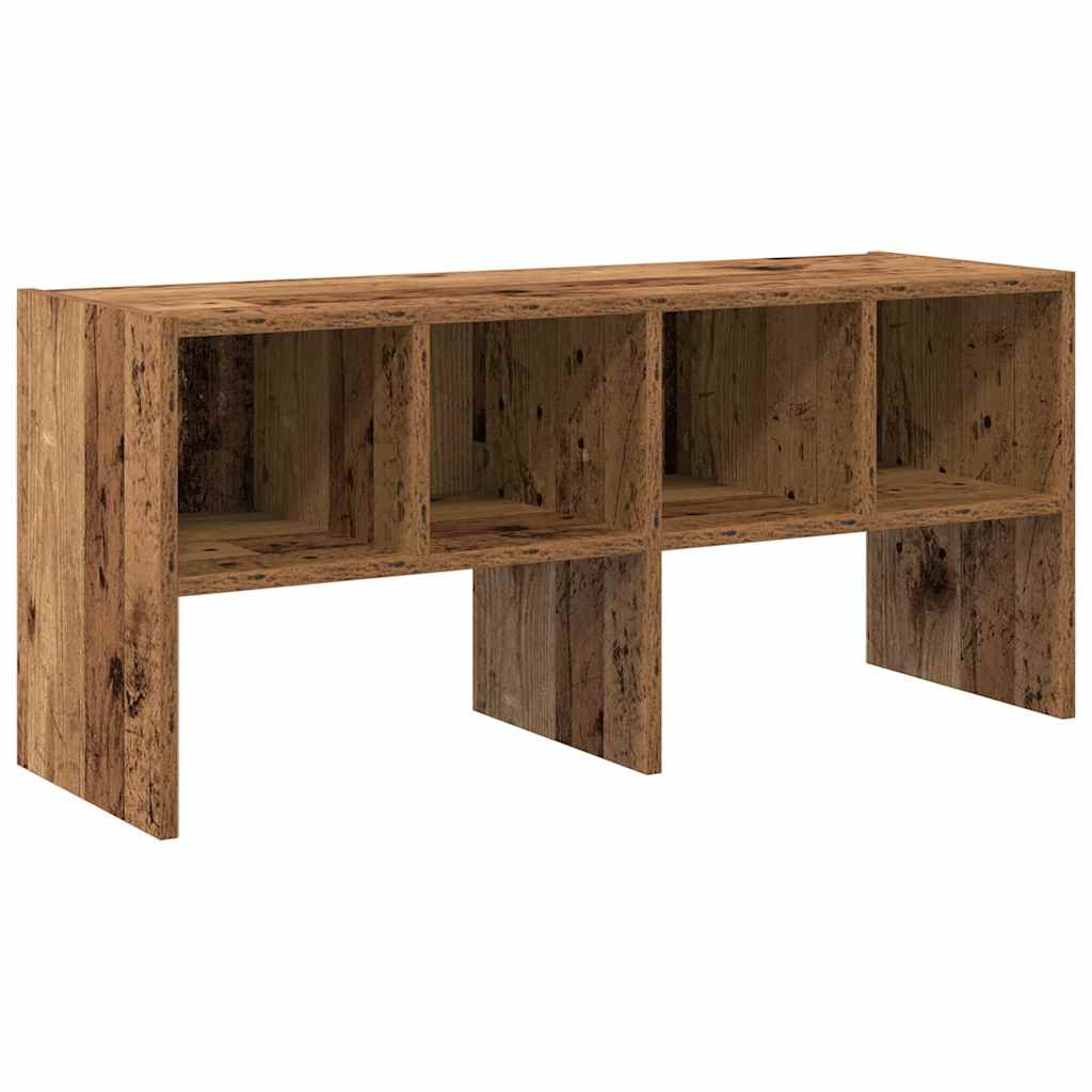 vidaXL Shoe Rack Stackable Old Wood 89.5x30x40 cm 2
