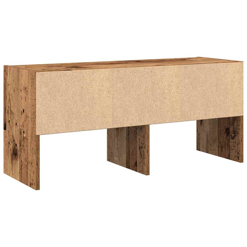 vidaXL Shoe Rack Stackable Old Wood 89.5x30x40 cm 6