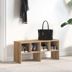 vidaXL Shoe Rack Stackable Artisan Oak 89.5x30x40 cm 3