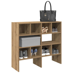 vidaXL Shoe Racks 2 pcs Stackable Artisan Oak 89.5x30x40 cm 1