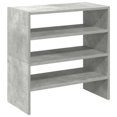 vidaXL Shoe Racks 2 pcs Stackable Concrete Grey 60x30x30.5 cm 2