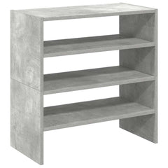 vidaXL Shoe Racks 2 pcs Stackable Concrete Grey 60x30x30.5 cm 6