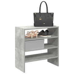vidaXL Shoe Racks 2 pcs Stackable Concrete Grey 60x30x30.5 cm 1