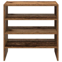 vidaXL Shoe Racks 2 pcs Stackable Old Wood 60x30x30.5 cm 4