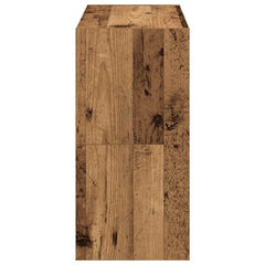 vidaXL Shoe Racks 2 pcs Stackable Old Wood 60x30x30.5 cm 5