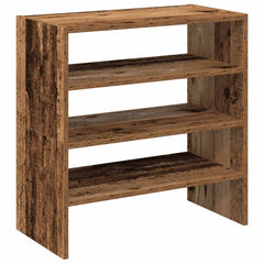 vidaXL Shoe Racks 2 pcs Stackable Old Wood 60x30x30.5 cm 6