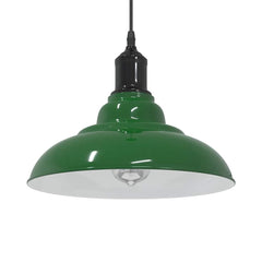 vidaXL Pendant Lamp Height Adjustable E27 Gloss Green Ø 31 cm Metal 1