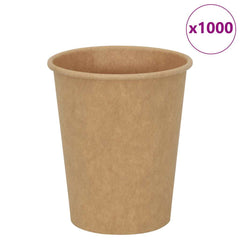 Paper Coffee Cups 1000 pcs 4oz Brown 200 ml