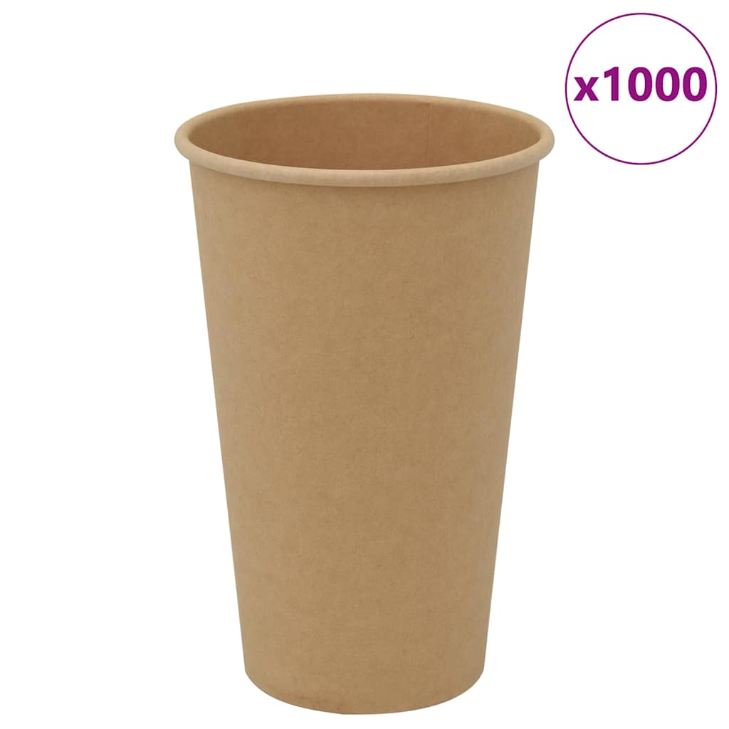 Paper Coffee Cups 1000 pcs 4oz Brown 400 ml