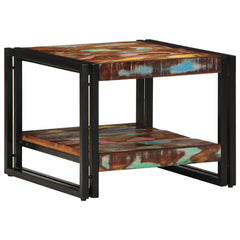 vidaXL Coffee Table Multicolour 50x50x38 cm Solid Wood Reclaimed 1