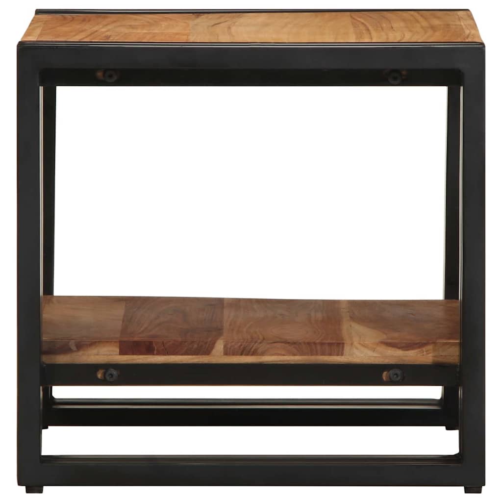vidaXL Coffee Table Brown 40 x 40 x 38 cm Solid Acacia Wood 5