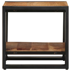 vidaXL Coffee Table Brown 40 x 40 x 38 cm Solid Acacia Wood 5