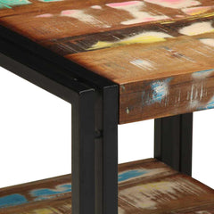 vidaXL Coffee Table Multicolour 40 x 40 x 38 cm Solid Reclaim Wood 6